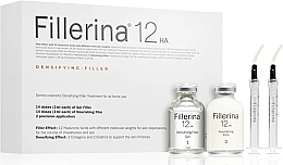 Дермато-косметическая система, уровень 5 - Fillerina 12 HA Densifying-Filler Intensive Filler Treatment Grade 5 (gel/28ml + cr/28ml + applicator/2шт) — фото N1