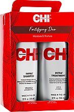 Духи, Парфюмерия, косметика УЦЕНКА Набор - CHI Fortifying Duo (cond/946ml + shm/946ml) *