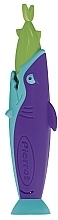 Дитяча зубна щітка "Акула", салатова, бірюзово-фіолетова - Pierrot Kids Sharky Soft — фото N4