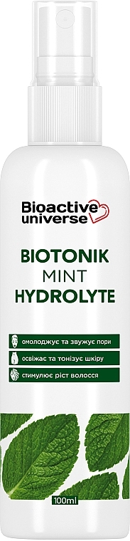Тоник-гидролат "Мята" - Bioactive Universe Biotonik Hydrolyte — фото N1