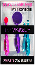 Духи, Парфюмерия, косметика Набор кистей для макияжа - I Heart Revolution Complete Oval Brush Set