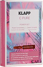 Духи, Парфюмерия, косметика Набор для лица с витамином С - Klapp C Pure Power Set (f/concentrate/3х2ml + f/cr/3ml)