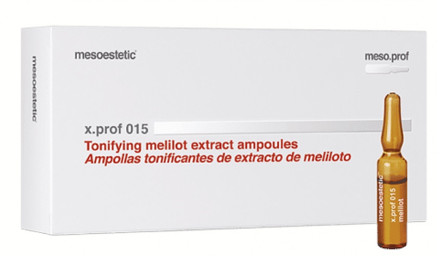 Препарат для мезотерапії для лікування целюліту - Mesoestetic X.prof 015 Melilit & Rutin Extract — фото N2