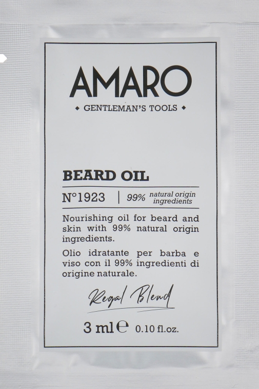 Масло для бороды - FarmaVita Amaro Beard Oil (пробник)