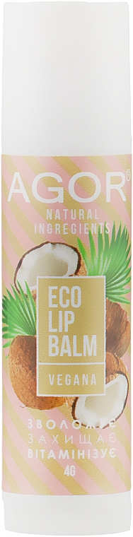 Бальзам для губ - Agor Vegana Eco Lip Balm