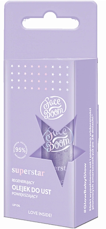 Масло для губ - Face Boom Superstar Regenerating Lip Oil Lips Maximizer — фото N1