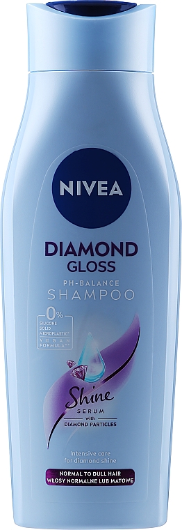 Шампунь для блеска волос - NIVEA Shine Shampoo Diamond Gloss — фото N1
