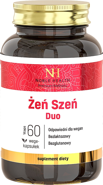 Харчова добавка "Женьшень" - Noble Health Ginseng Duo — фото N1
