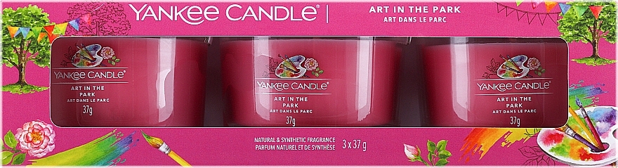 Набір - Yankee Candle Singnature Art in the Park  (3xcandle/37g) — фото N1