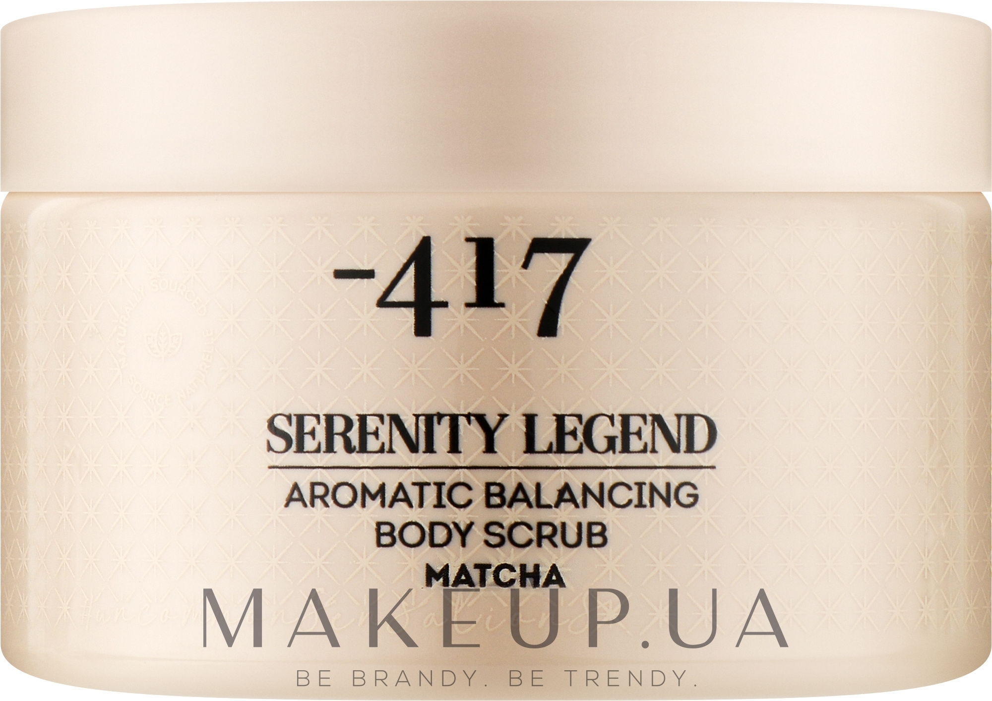 Скраб ароматичний для покращення балансу шкіри тіла "Матча" - - 417 Serenity Legend Aromatic Balancing Body Scrub Matcha — фото 400g