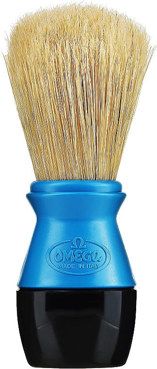 Помазок для бритья 40099, черно-голубой - Omega — фото N1