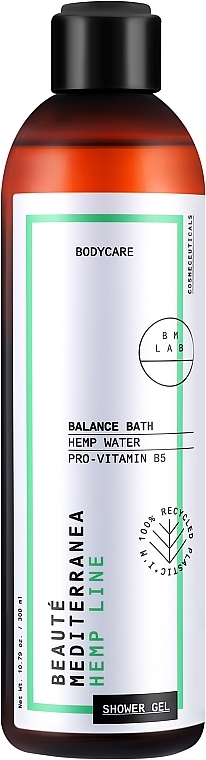 Гель для душа - Beaute Mediterranea Hemp Line Shower Gel Balance Bath