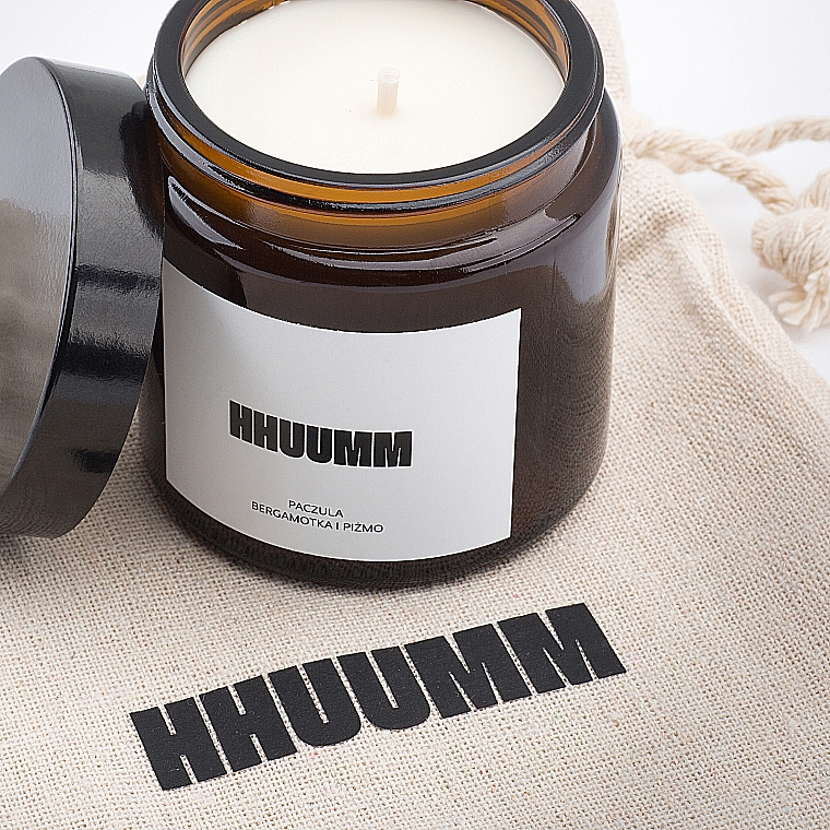 Натуральная соевая свеча с ароматом пачулей - Hhuumm  — фото N3