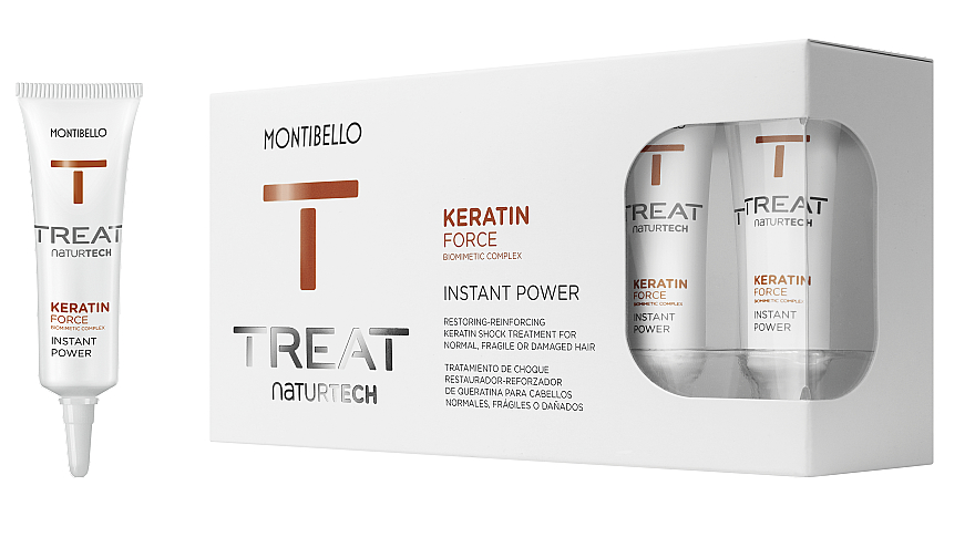 Укрепляющее средство для поврежденных волос - Montibello Treat NaturTech Keratin Force Power — фото N1