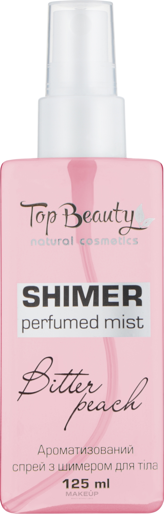 Спрей ароматизований із шиммером для тіла "Bitter Peach" - Top Beauty Shimer Perfumed Mist — фото 125ml