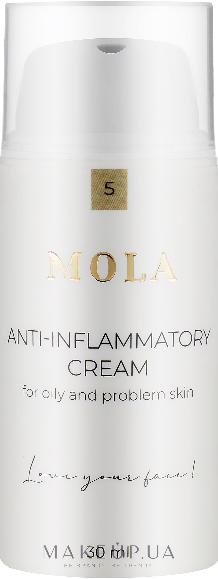 Крем для проблемной и жирной кожи с противовоспалительным эффектом - Mola Anti-Inflammatory Cream — фото 30ml