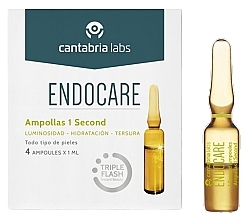 Ампули для обличчя миттєвої дії - Cantabria Labs Endocare Ampollas 1 Second Triple Flash — фото N1