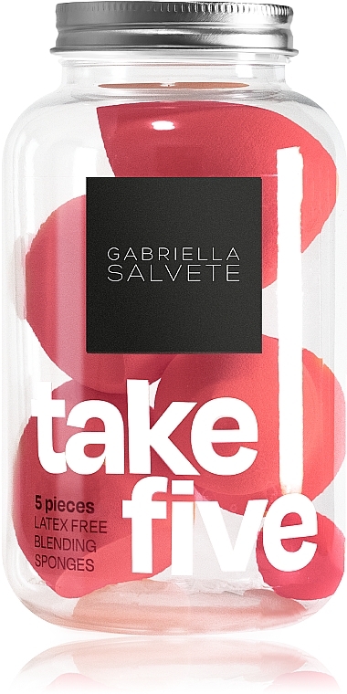 Набор спонжей для макияжа, 5 шт. - Gabriella Salvete Blending Sponges Rose — фото N1