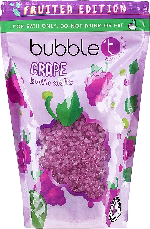 Соль для ванны "Виноград" - Bubble T Cosmetics Bath Salt Grape — фото N1