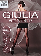 Парфумерія, косметика Колготки для жінок "Chic Bikini" 20 den, cappuccino - Giulia