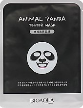 Смягчающая тканевая маска для лица с принтом - BioAqua Panda Tender Mask — фото N1