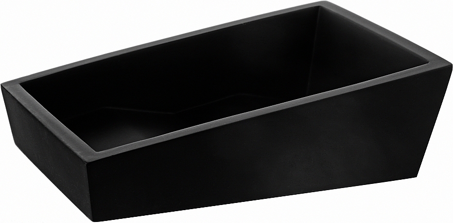 Мыльница "Yoshi", полирезин, 4,3x13,4x9,2 см, черная - Spirella — фото N2