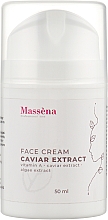 Парфумерія, косметика Крем для обличчя з екстрактом чорної ікри - Massena Face Cream Caviar Extract Vitamin A-Caviar Extract-Algae Extract