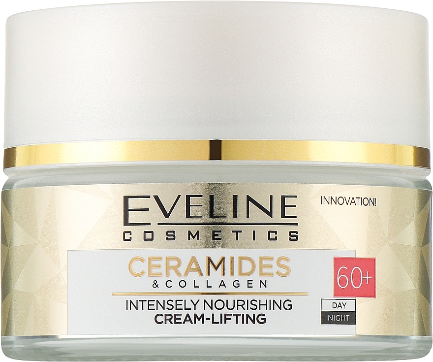 Інтенсивно живильний крем-ліфтинг 60+ - Eveline Cosmetics Ceramidy & Kolagen — фото N1