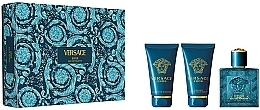 Парфумерія, косметика Versace Eros - Набір (edt/50ml + sh/gel/50ml + ash/balm/50ml)