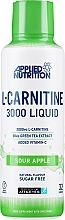 Парфумерія, косметика Харчова добавка "L-Carnitine Liquid 3000 & Green Tea, Sour Apple" - L-Carnitine Liquid 3000 & Green Tea, Sour Apple