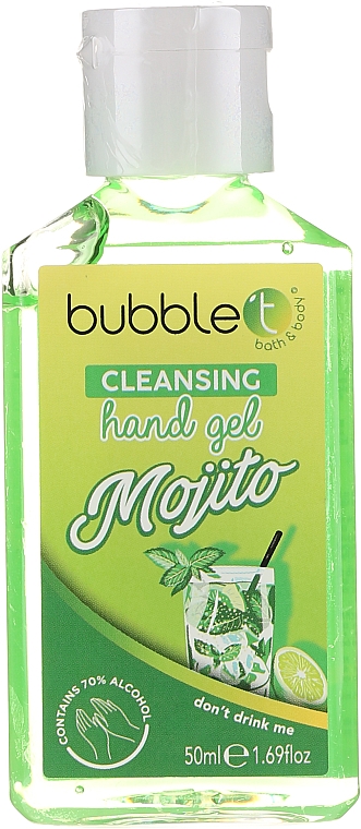 Антибактериальный очищающий гель для рук "Мохито" - Bubble T Cleansing Hand Gel — фото N1