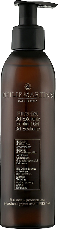 Отшелушивающий гель для лица с AHA-кислотами - Philip Martin's Pure Gel Exfoliant — фото N1