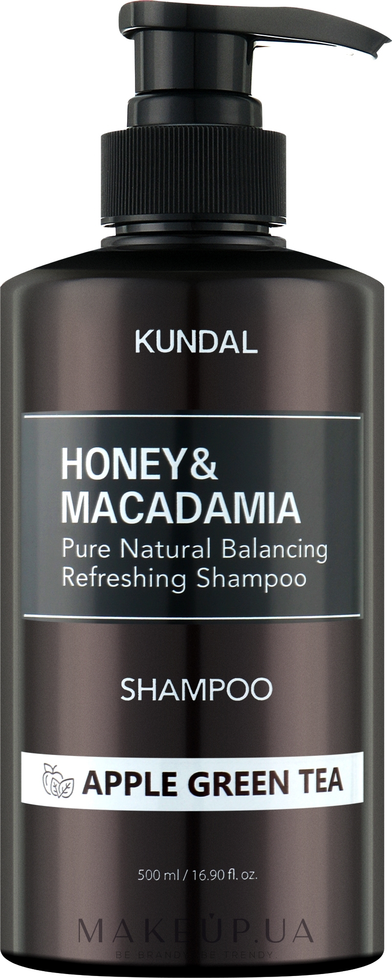 Шампунь «Apple Green Tea» - Kundal Honey & Macadamia Shampoo — фото 500ml