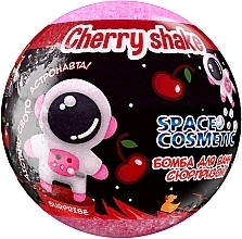 Бомбочка для ванн з іграшкою "Вишневий шейк" - AquaShine Space Cosmetic Cherry Shake — фото N1