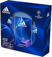 Духи, Парфюмерия, косметика Adidas UEFA Champions League Victory Edition - Набор (ash/balm/100ml + deo/150ml + sh/gel/250ml)