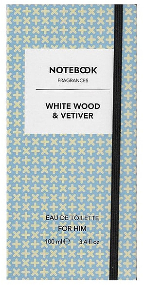 Notebook Fragrances White Wood & Vetiver - Туалетная вода — фото N2