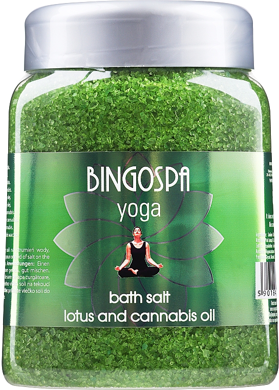 Соль для ванны маслом лотоса и конопли - BingoSpa Lotus And Cannabis Oil Bath Salt — фото N1