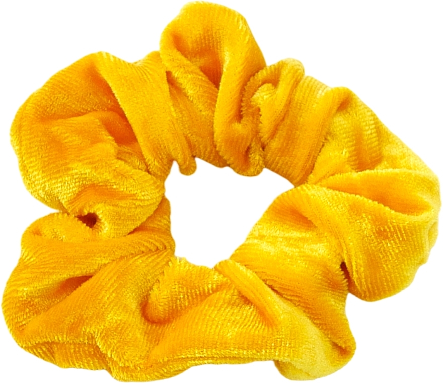 Резинка вельветова для волосся, жовта - Lolita Accessories — фото N1