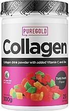 Парфумерія, косметика Колаген з вітаміном С і цинком, тутті-фрутті - PureGold Beef Collagen Tutti Frutti