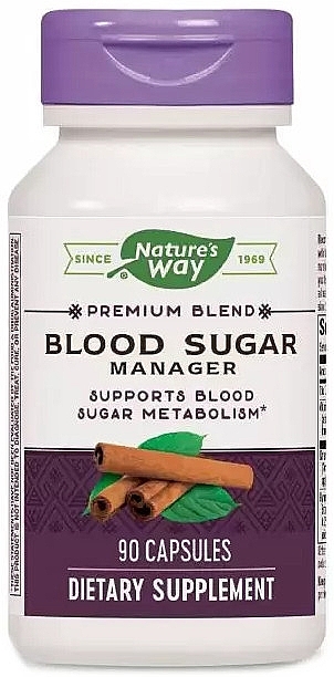 Харчова добавка "Трави для зниження цукру" - Nature’s Way Blood Sugar Manager — фото N1
