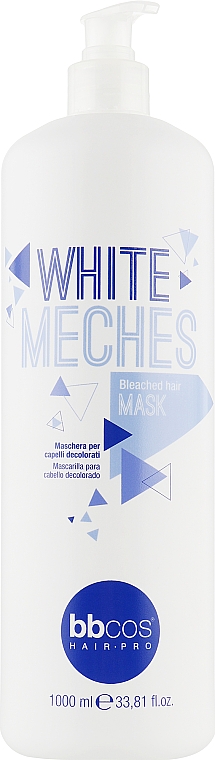 Бальзам для обесцвеченных волос - BBcos White Meches Highlighted Hair Mask — фото N1