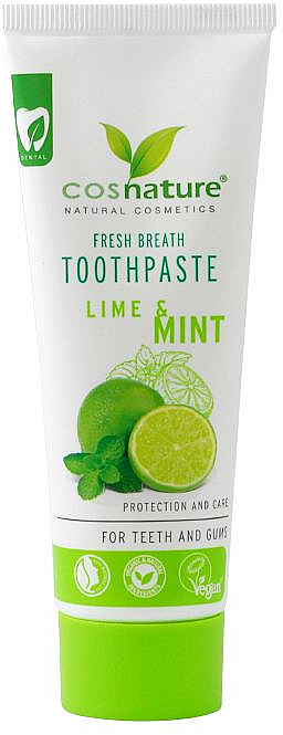Натуральная зубная паста "Лайм и мята" - Cosnature  — фото N1
