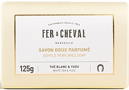 Парфумерія, косметика Марсельське мило "Білий чай та юзу" - Fer A Cheval Gentle Perfumed Soap  White Tea & Yuzu