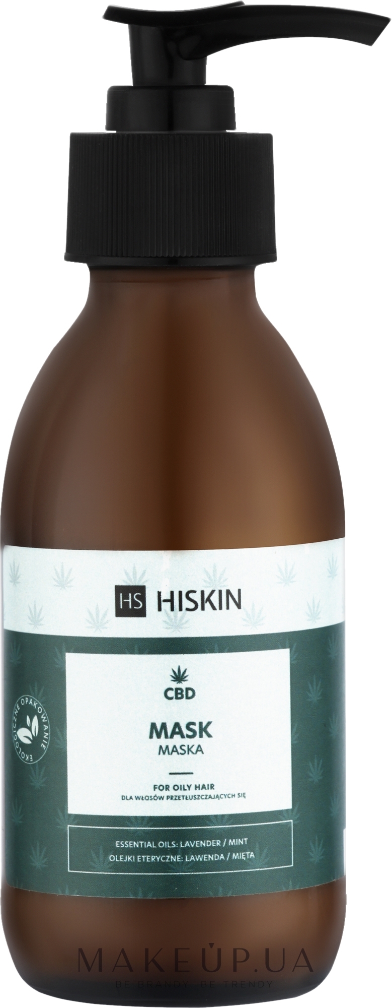 Маска для жирных волос - HiSkin CBD Mask For Oily Hair — фото 150ml