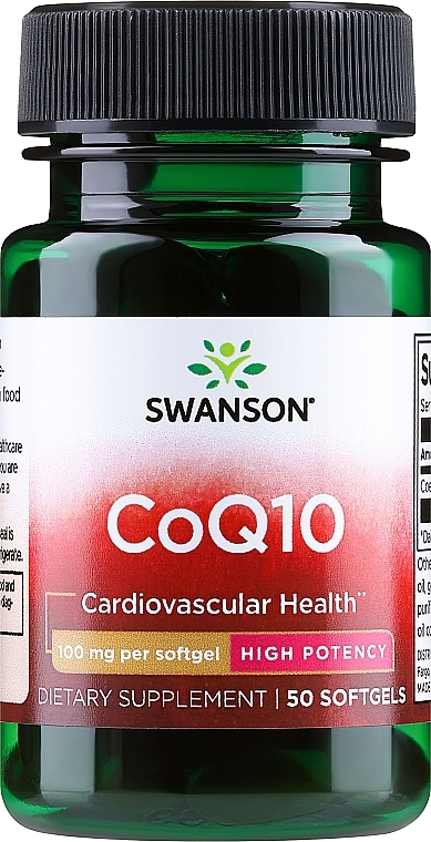 Харчова добавка "Коензим Q10", 100 мг - Swanson CoQ10 — фото N1