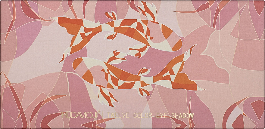 Палетка теней для век, 12 цветов - Hudamoji Twelve Color Eyeshadow Palette — фото N2