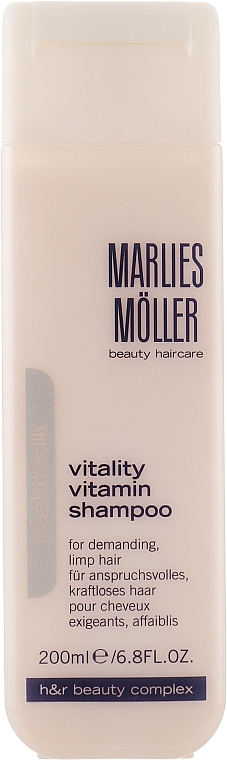 УЦІНКА Вітамінний шампунь для волосся - Marlies Moller Pashmisilk Vitality Vitamin Shampoo * — фото N2