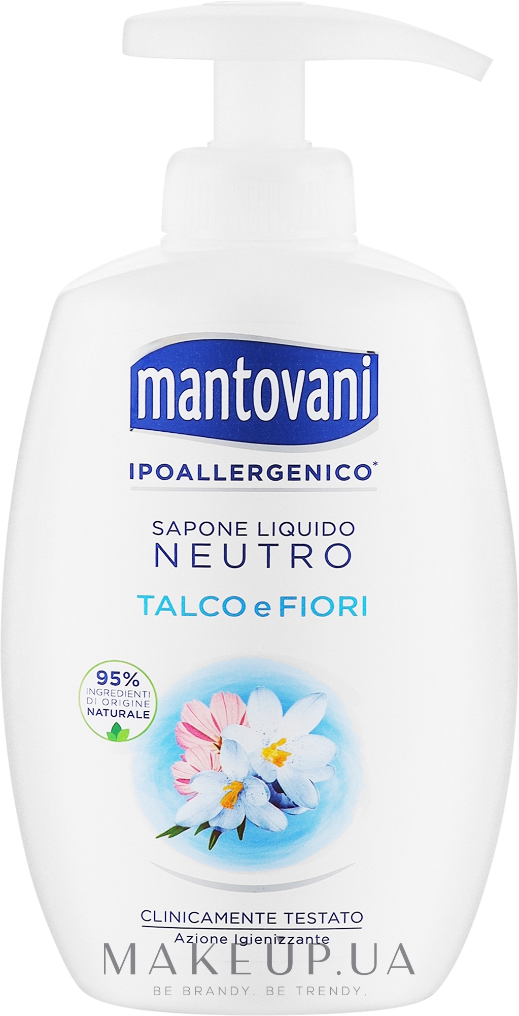 Класичне рідке мило - Mantovani Talco E Fiori Bianchi Liquid Soap — фото 300ml