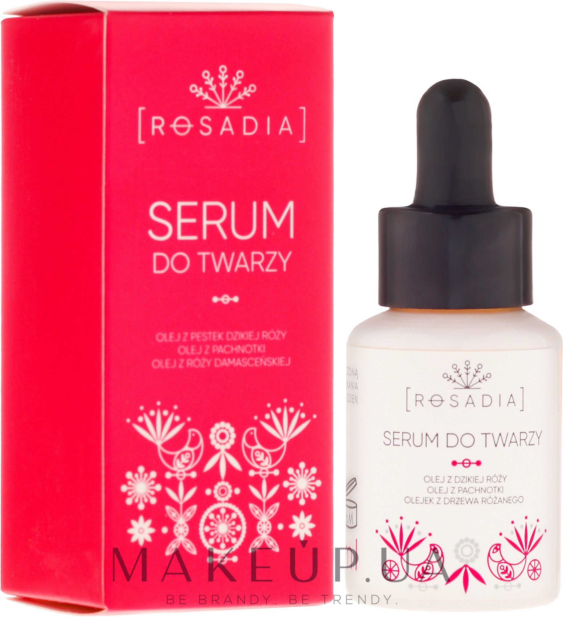 Сыворотка для лица с маслами шиповника и дамасской розы - Rosadia Face Serum — фото 30ml