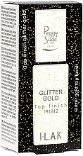 Топове покриття для нігтів  - Peggy Sage Top Finish Glitter Gold I-Lak — фото N2